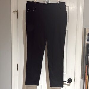 NWOT John Mark Black Pants Jeans Size 16